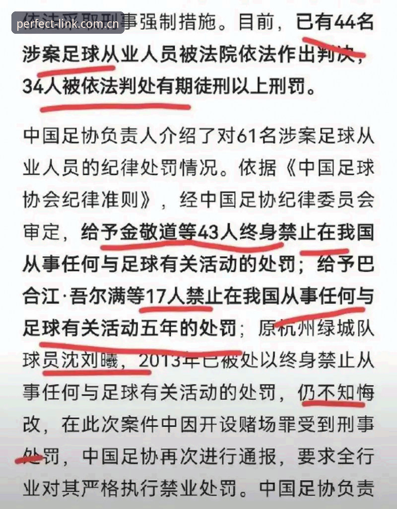 完美体育官方网站 中国足协第三批禁足名单全解析:从俱乐部高管到球员的违规代价